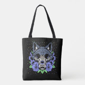Februar-Veilchen & Wolfsschädel Tasche (Rückseite)