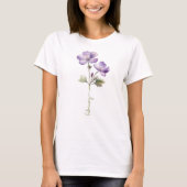 Februar Violet Birth Month Blume T-Shirt (Vorderseite)