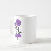 Februar Violet Blume Bandaid Kaffeetasse (Vorderseite Links)