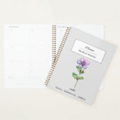 FEBRUAR VIOLET GEBURTSBLUME PERSONALISIERT PLANER (Anzeige)