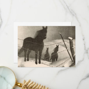 Februar von Grant Wood Dankeskarte