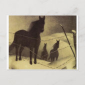 Februar von Grant Wood Postkarte (Vorderseite)