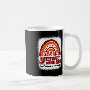 Februar Wir tragen Red Leopard Regenbogen rot gebl Kaffeetasse