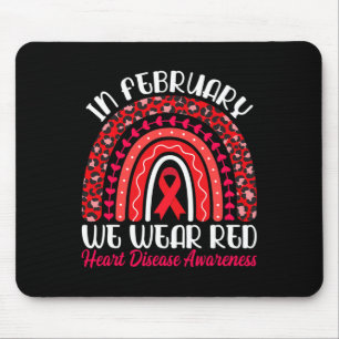 Februar Wir tragen Red Rainbow - Heart Disease Awa Mousepad