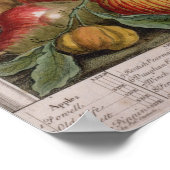 Februar, "Zwölf Monate Obst" Poster (Ecke)