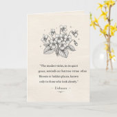 Februars Veilchen Karte (Gelbe Blume)