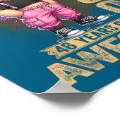 February 1980 46th Birthday 46 Year Teddy Bear Bei Poster (Ecke)