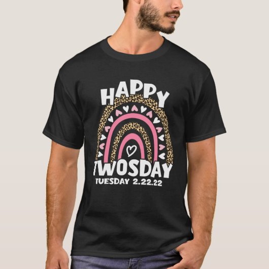 February 22nd 2022 2 22 22 Happy Twosday Tuesday 2 T-Shirt (Vorderseite)