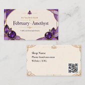 February Amethyst Birthstone Customer Connection S Visitenkarte