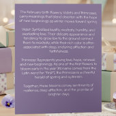 February Birth Flower Birthday Card | Violets Karte