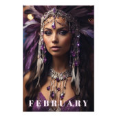 *~* FEBRUARY Headdress Boho AMETHYST AP53 Fotodruck (Vorne)