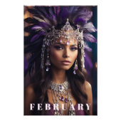 *~* FEBRUARY Headdress Boho AP53 AMETHYST Fotodruck (Vorne)