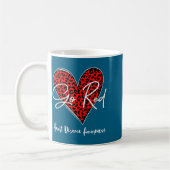 February Is Red Heart Health Heart Disease Awarene Kaffeetasse (Links)