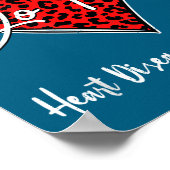 February Is Red Heart Health Heart Disease Awarene Poster (Ecke)