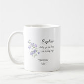 February Violet Personalized Birthday Kaffeetasse (Links)