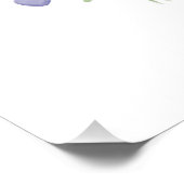 February Violet Personalized Birthday Poster (Ecke)