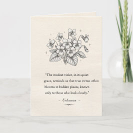 February's Violets Karte