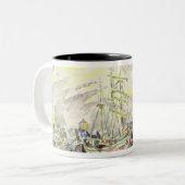 Fecamp, 1934 zweifarbige tasse (Vorderseite Links)