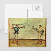 Fechtbuch Postkarte (Vorne/Hinten)