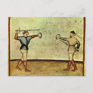 Fechtbuch Postkarte