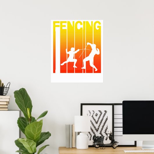 Fechten 2 poster (Heimbüro)