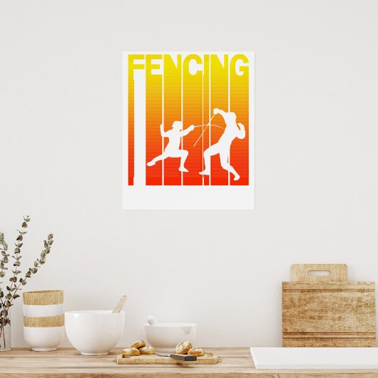Fechten 2 poster (Küche)