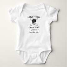 Fechten Baby Shower Kleiner Fechter an Bord Fechte