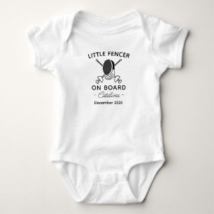 Fechten Baby Shower Kleiner Fechter an Bord Fechte Strampler