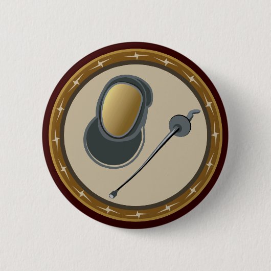 Fechten Button (Vorderseite)