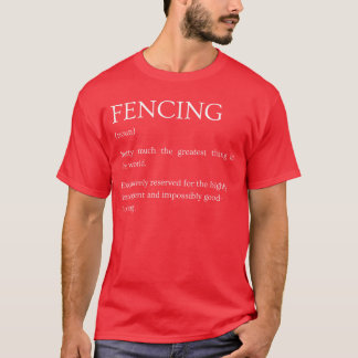 Fechten Definition Funny Sarcastic Fechten Erkläru T-Shirt