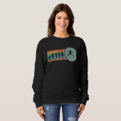 Fechten Evolution Vintage Schwertkampf Retro Fecht Sweatshirt (Vorne ganz)