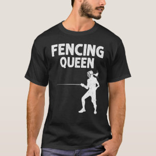 Fechten für Frauen Mutter Fechterin Schwert Sport T-Shirt