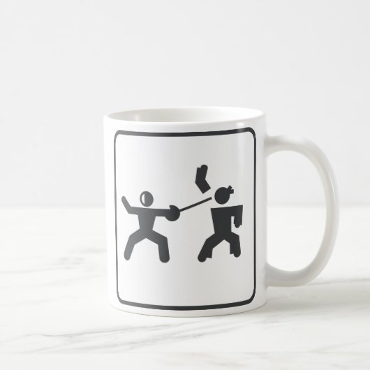 Fechten gegen Karate Kaffeetasse (Rechts)