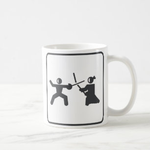 Fechten gegen Kendo Kaffeetasse
