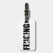 Fechten Gepäckanhänger (Vorderseite vertikal)