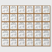 Fechten Geschenkpapier (Flach)