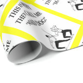 Fechten Geschenkpapier (Rolleneckpunkt)