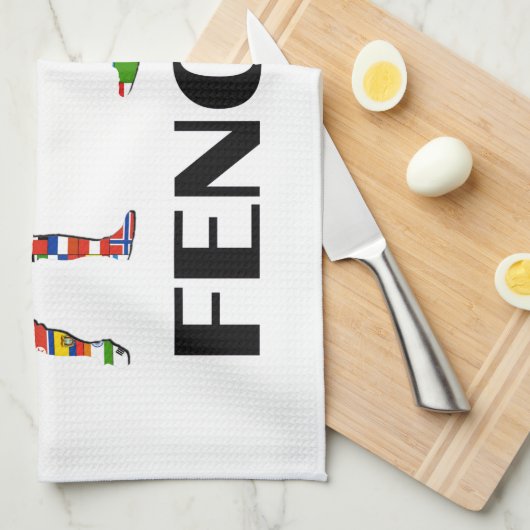 Fechten Handtuch (Viertel Falte)