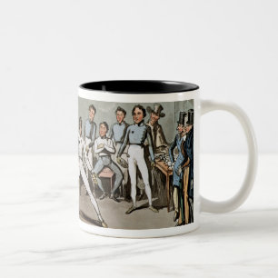 Fechten: Jerrys Bewunderung von Tom in einem Zweifarbige Tasse