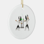 Fechten Keramik Ornament (Rechts)