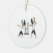 Fechten Keramik Ornament (Links)