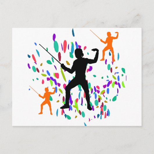 FECHTEN POSTKARTE (Vorderseite)