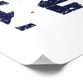 Fechten Vintage Retro Design Fechter Poster (Ecke)