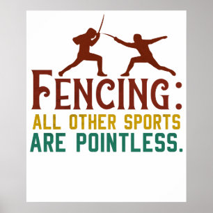 Fechten Wie ich meinen Standpunkt rüberbringe Lust Poster