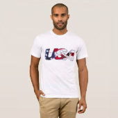 Fechtende USA - weißes Shirt (Vorne ganz)