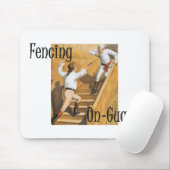 Fechtender Auf-Spitzenschutz Mousepad (Mit Mouse)