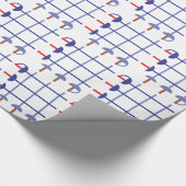 Fechtenklinge-Gitter Geschenkpapier (Ecke)