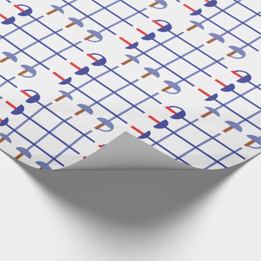 Fechtenklinge-Gitter Geschenkpapier (Ecke)