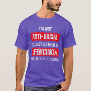 Fechter Sport Fechten Hobby Familie T-Shirt