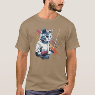 Fechtspiel Gamer Fechter Athletensport Fechten gif T-Shirt